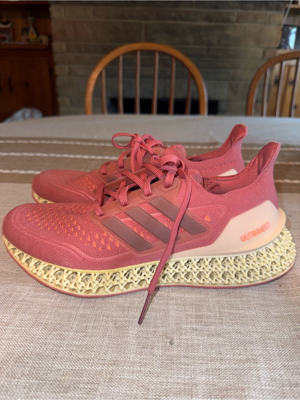adidas Women’s Ultraboost 4D Knit Running Shoes - Coral